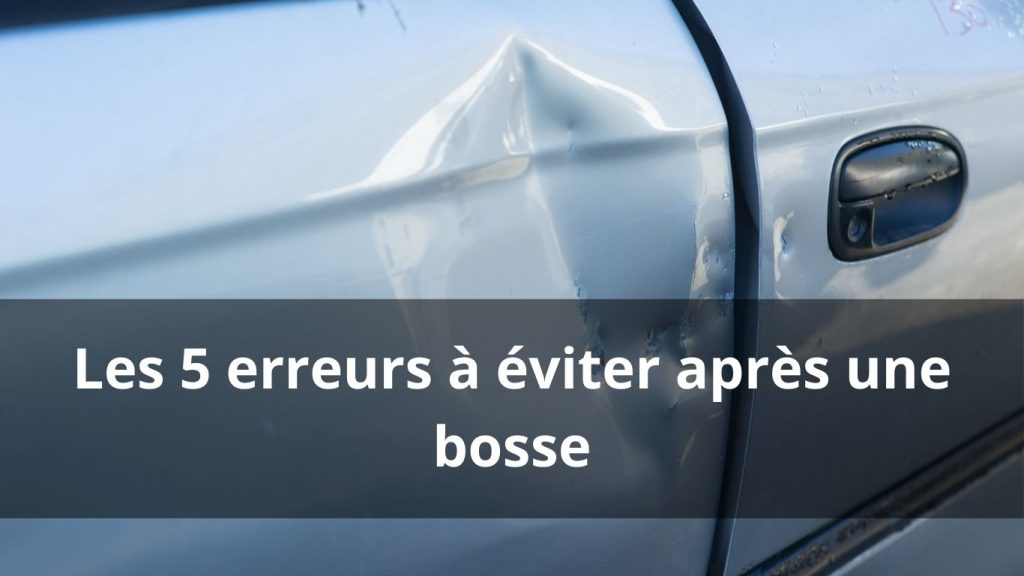 5 erreurs à ne pas faire après une bosse